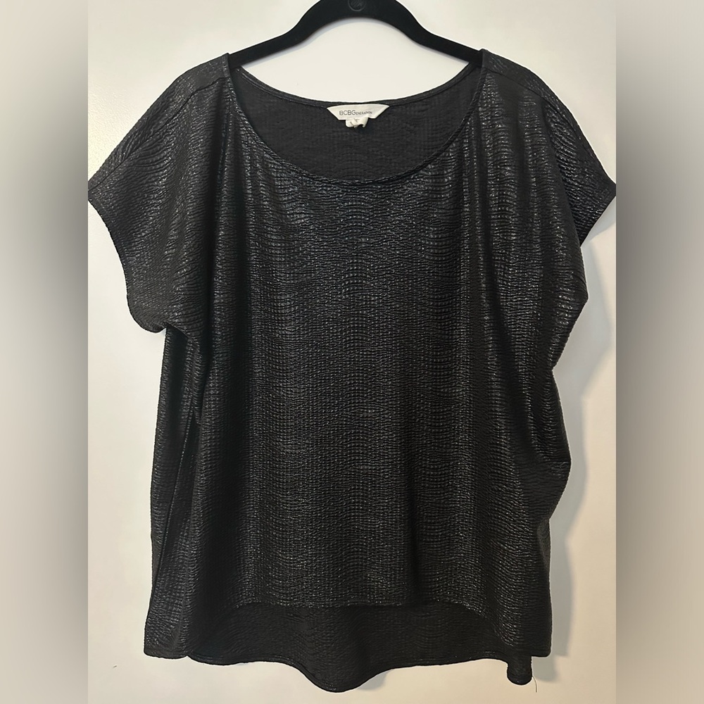 BCBG metallic top